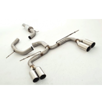 Catback-System De 76 Mm Con Salida De Escape Izquierdo Y Derecho Friedrich Vw Eos  Desde Año: 2006 2wd  1.4l Tsi 90/118kw / 2.0l