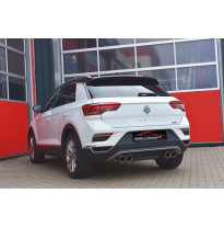 Catback-System De 76 Mm Con Salida De Escape Izquierdo Y Derecho Friedrich Vw T-Roc 4motion  Desde Año: 09/2018  2.0l Tsi 140kw