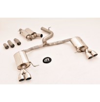 Sistema De Catback De 76 Mm Con Salida De Escape Izquierdo Y Derecho Con Control De Aleta Original Friedrich Skoda Superb 3v (3t