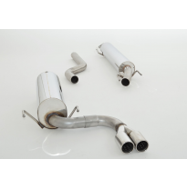 Sistema De Catback De 63,5 Mm Con Tubo De Escape En El Medio Friedrich Opel Astra G Coupe  Año: 2000-2004   Cabrio  Año: 2001-20