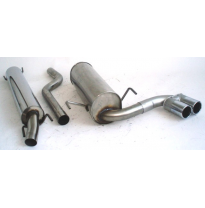 Sistema De Catback De 63,5 Mm Con Tubo De Escape En El Medio Friedrich Opel Astra H 5-Puertas  Desde Año: 2003  1.3l Cdti 66kw /