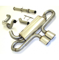 Catback-System De 76 Mm Con Tubo De Escape En El Medio Friedrich Ford Focus Iii Turnier Dyb St  Desde Año: 06/2012  2.0l Ecoboos