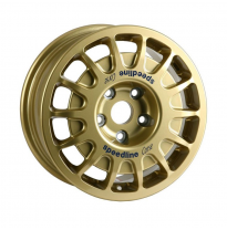 Llanta Speedline TYPE 2118 - Racing 2000 6x15 5x100 ET50 Color: Oro SUBARU MODELOS MOTORSPORT POR NORMATIVA FIA NO LLEVAN TAPA C