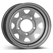 Llanta DOTZ Dakar 15 x 6 Silver 5/139,7  -  ET0  -  Buje 110 DAIHATSU, SUZUKI Jimny / Samurai / Vitara / Feroza / Rocky / Wildca