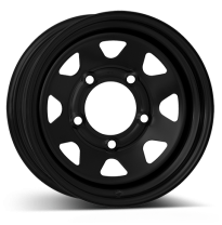 Llanta DOTZ Dakar Dark 15 x 7 Black 5/139,7  -  ET-12  -  Buje 110 DAIHATSU, SUZUKI  Jimny / Samurai / Vitara / Feroza / Rocky /