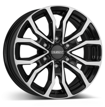 Llanta DEZENT KC dark 16 X 6,50 Negro Pulido