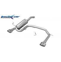 Silenciador trasero deportivo  duplex 1X120X80 ALFA ROMEO GT 2.0 JTS (165CV) 2004-- SIN homologacion Inoxcar