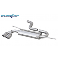 Escape trasero deportivo 2X80 RACING AUDI A3 (Type 8P) 1.9 TDI (105CV) 2003-- Ø 55 CON Homologacion Europea Inoxcar