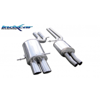 Tubo central con silenciador + Escape trasero 2X90X70 AUDI A4 (Type B5) RS4 2.7 BITURBO (380CV) 1998-2001 CON Homologacion Europ