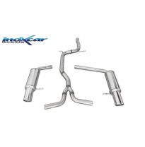 Tubo central directo + Escape trasero 1X100 X-RACE Salida Izq. + Dcha. AUDI A4 (Type B8) S4 AVANT 3.0 TFSI (333CV) 2009-- SIN ho