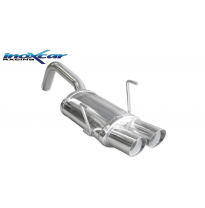 Escape trasero deportivo 2X70 RACING FIAT 500 1.4 16V (100CV) 2007-- Ø 48 CON Homologacion Europea Inoxcar