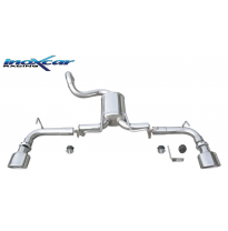 Silenciador trasero deportivo  duplex 1X120X80 FIAT 500 1.4 16V (100CV) 2007-- Ø 48 CON Homologacion Europea Inoxcar