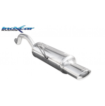 Escape trasero deportivo 1X120X80 FIAT PUNTO (Type 188) 1.2 (60CV) 1999-2003 Ø 42 CON Homologacion Europea Inoxcar