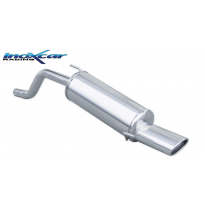 Escape trasero deportivo 1X120X80 FIAT GRANDE PUNTO (Type 199) 1.2 (65CV) 2006-- Ø 40 CON Homologacion Europea Inoxcar