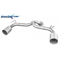 Escape trasero sin silenciador 1X114 RACING Salida Izq. + Dcha. MITSUBISHI LANCER EVO X 2.0 TURBO (295CV) 2009-- SIN homologacio