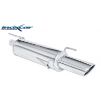 Escape trasero deportivo 1X120X80 OPEL ASTRA F 1.6 (100CV) 3 FIXING 1996-- CON Homologacion Europea Inoxcar