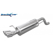 Escape trasero deportivo 2X80 X-RACE ABARTH GRANDE PUNTO 1.4 T-JET (155CV) 2007-- Ø 55 CON Homologacion Europea Inoxcar