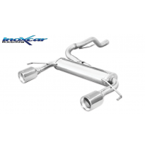 Escape trasero deportivo 1X102 Salida Izq. + Dcha. OPEL CORSA D OPC 1.6T Nurburgring (210CV) 2012-- Ø 54,5 CON Homologacion