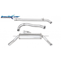 Tubo central directo+ Escape trasero 1X50 Salida Izq. + Dcha. Ø 70 RENAULT CLIO 4 RS 1.6 Turbo (200CV) 2013-- Ø 63,5 SIN homolog