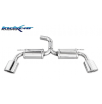 Escape trasero deportivo 1X150X105 obliquo Salida Izq. + Dcha. SEAT LEON (Type 5F) CUPRA 2.0 (280cv) 2014-- diam. 70 CON Hom