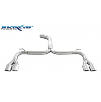Escape trasero sin silenciador 2X80 RACING Salida Izq. + Dcha. SEAT LEON (Type 5F) CUPRA 2.0 (280cv) 2014-- diam. 70 SIN homolog