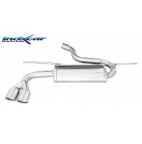 Escape trasero deportivo 2X80 RACING SEAT LEON (Type 5F) 1.4 TSI FR (122cv) 2015-- CON Homologacion Europea Inoxcar