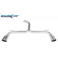 Escape trasero sin silenciador duplex 1X102 RACING VOLKSWAGEN GOLF 7 2.0 GTD (184cv) 2013-- Ø 55 SIN homologacion Inoxcar
