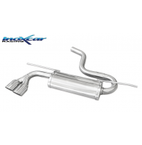 Escape trasero deportivo 2X80 RACING VOLKSWAGEN GOLF 7 1.4 TSI (140-150cv) 2013-- CON Homologacion Europea Inoxcar