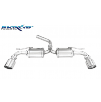 Escape trasero doble Silenciador trasero duplex 1X102 RACING VOLKSWAGEN GOLF 7 1.6 TDI (105cv) 2015-- SIN homologacion Inoxc