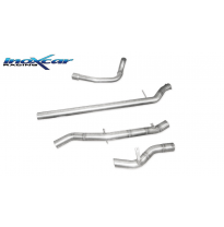 Tubo de sustitución del catalizador + Tubo central directo + Escape trasero sin silenciador gr.es necesario utilizar la brida or