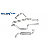 Tubo de sustitución del catalizador + Tubo central directo (Con Flexible) + Escape trasero gr.A70 Ø LANCIA DELTA 2.0 TURBO HF EV