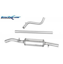 Tubo central directo + Escape trasero Grupo.N54 Ø VOLKSWAGEN GOLF II GTI 1.8 16V (136CV) 1985-- SIN homologacion Inoxcar