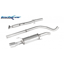 Tubo central con silenciador + Escape trasero 1X100 RACING diam. 63,5 OPEL ADAM 1.4 S TURBO (150cv) 2015-- diam. 54 SIN homologa