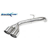 Escape trasero sin silenciador 2X80 RACING BMW E87 serie 1 118D 2.0 (143cv) 2008-- Ø 55 int. SIN homologacion Inoxcar