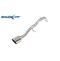 Escape trasero sin silenciador 1X90 RACING PEUGEOT 208 1.2 (110cv) 2016-- SIN homologacion Inoxcar