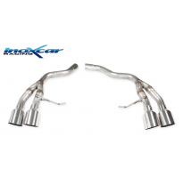 Escape trasero sin silenciador 2X100 RACING Salida Izq. + Dcha. PORSCHE PORSCHE MACAN 3.0 S TDI V6 (250cv) 2013-- SIN homologaci