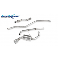 Tubo central con silenciador + Escape trasero 1X102 BMW E87 serie 1 120D (163CV) 2004-- SIN homologacion Inoxcar