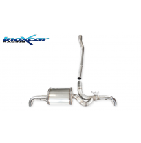 Silenciador trasero deportivo  Salida Izq. + Dcha. + Válvula con montaje de motor eléctrico de serie MERCEDES CLASSE A (Type W17