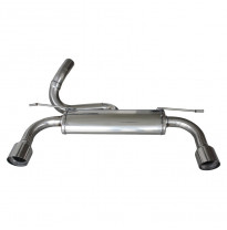 Escape trasero deportivo 1X102 RACING Salida Izq. + Dcha. FORD FOCUS 2° serie 2.5T RS (305CV) 2009-- Ø 60 CON Homologacion E