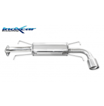 Escape trasero deportivo 1X100 X-RACE SUBARU IMPREZA 4WD 2.0R (150CV) 2007-- CON Homologacion Europea Inoxcar