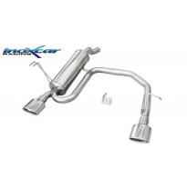 Silenciador trasero deportivo  duplex 1X120X80 FIAT PUNTO 2B (Type 188) 1.3 MJET (70CV) 2003-- Ø 48 CON Homologacion Europea Ino