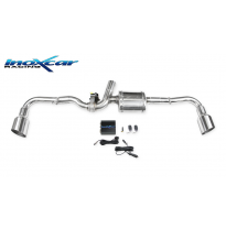 Escape trasero deportivo 1X100 RACING Salida Izq. + Dcha. + Válvula con kit de vacío + mando a distancia ALFA ROMEO 4C 1750