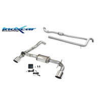 Tubo central directo (FLEXIBLE) + Escape trasero 1X102 RACING Salida Der. + Izq. + Valvola ABARTH 695 TRIBUTO FERRARI (180CV) 20