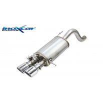 Escape trasero 2X90 X-RACE + Valvola con montaggio motorino elettrico di serie HYUNDAI I20 N  1.6 Turbo (204cv) 2021-- Inoxcar C