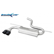 Escape trasero 2X80 RACING BLACK CERAMIC VOLKSWAGEN GOLF 7 2.0 GTD (184cv) 2013-- Ø 55 Inoxcar CON HOMOLOGACION