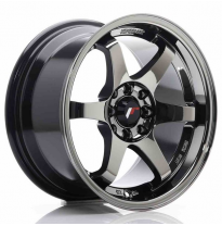 LLANTA JR Wheels JR3 15x8 ET25 4x100/108 Black Chrome JAPAN RACING
