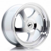 LLANTA JR Wheels JR15 17x8 ET35 Blank Silver Machined JAPAN RACING
