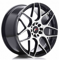 Llanta Jr Wheels Jr18 18x8,5 Et40 5x112/114 Black Machined Japan Racing
