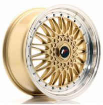 LLANTA JR Wheels JR9 18x8 ET35-40 BLANK Gold w/Machined Lip JAPAN RACING