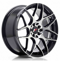 LLANTA JR Wheels JR18 17x8 ET35 5x100/114 Gloss Black Machined JAPAN RACING